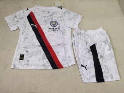2526 kids kit m city Away soccer jersey